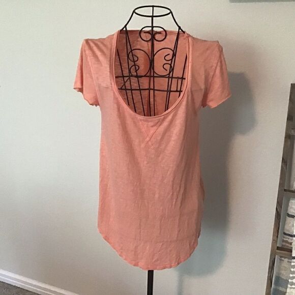 LA Made  light weight t-shirt Coral NWT - Picture 2 of 4